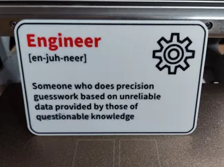 Engineer Definition Sign