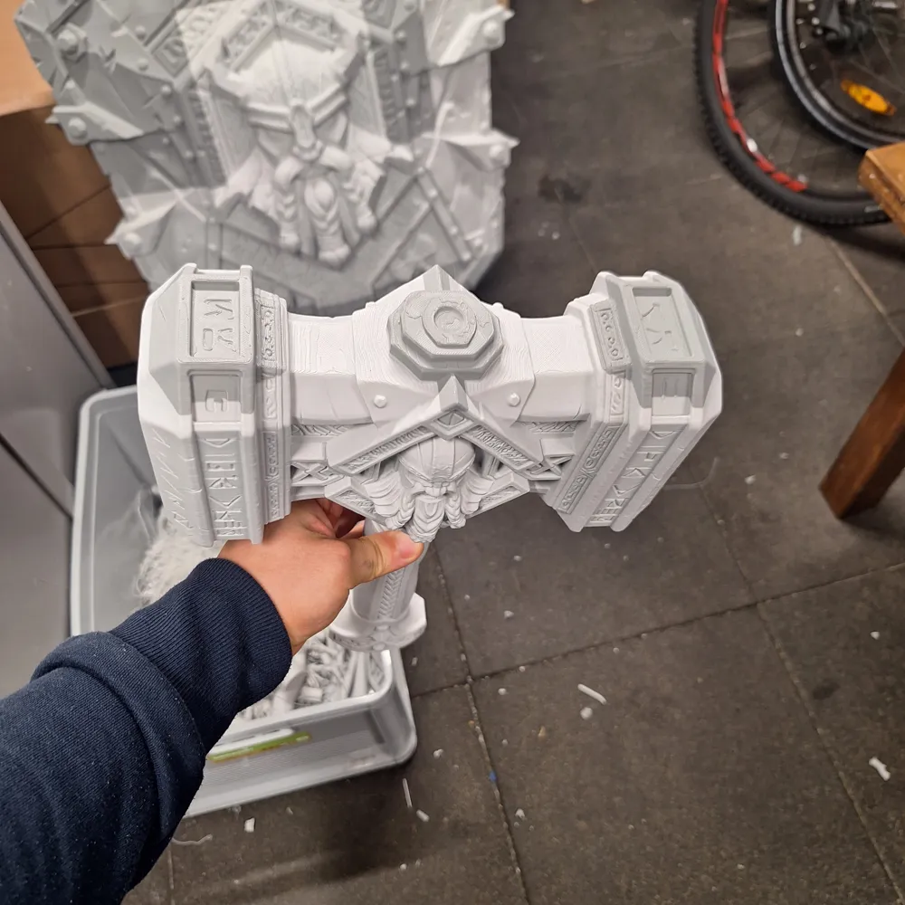 Weapon - Dwarf Hammer [One Handed] - Free 3D Print Model - MakerWorld