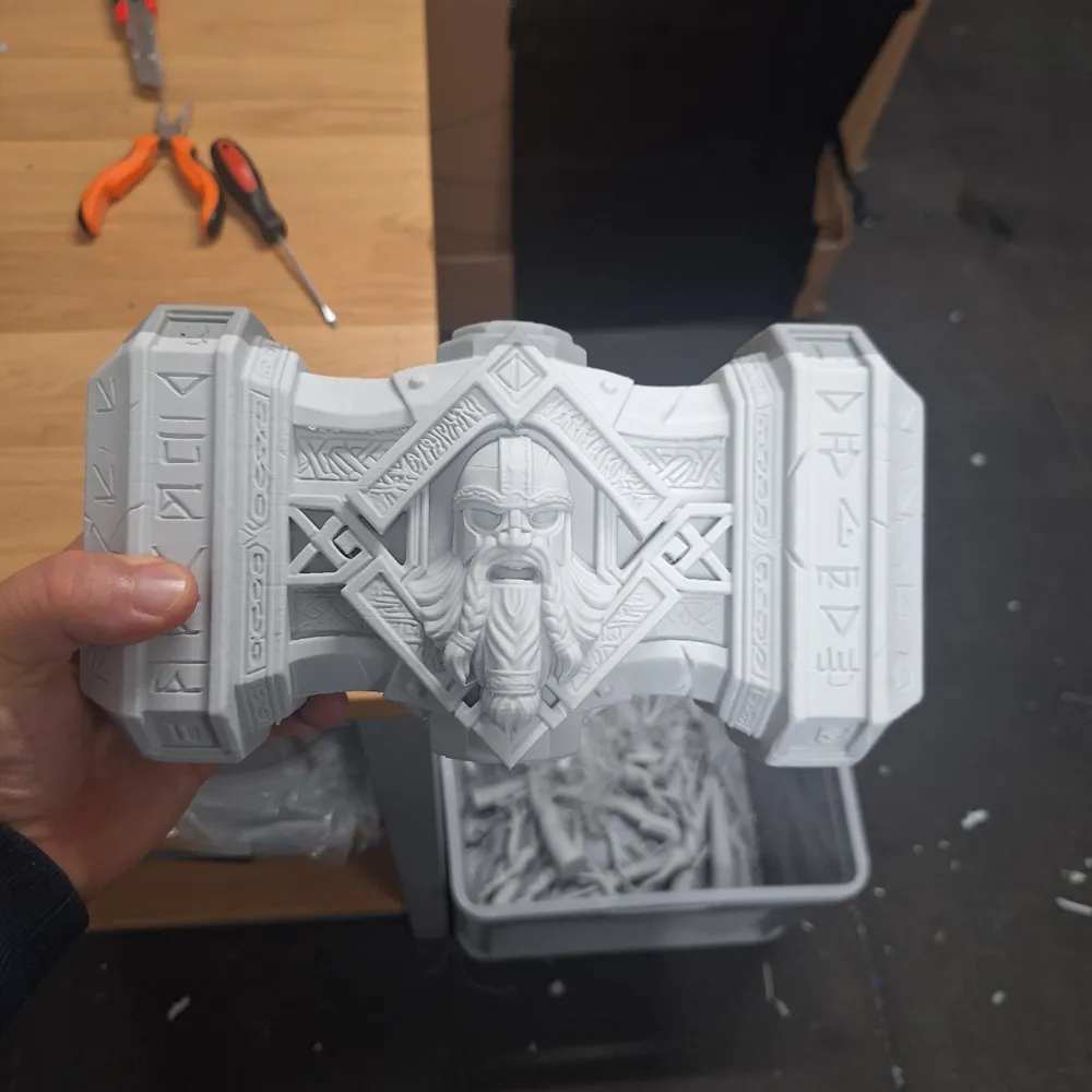Weapon - Dwarf Hammer [One Handed] - Free 3D Print Model - MakerWorld