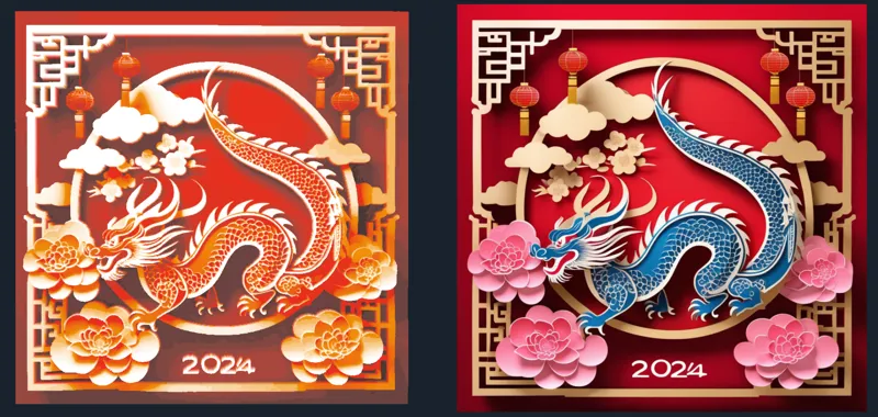 HueForge 2024 Dragon
