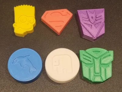 Colorful Retro Party Tokens 03