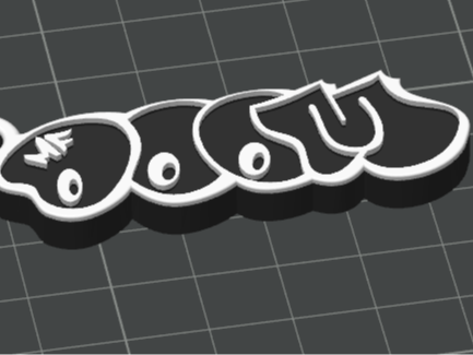 Miniatura 2 do modelo 3D MF DOOM Keychain 