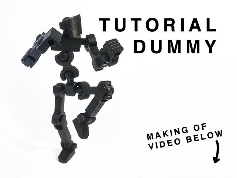 Figura decorativa: Tutorial Dummy - Simple Figure With Process Video. Referencia del modelo original.