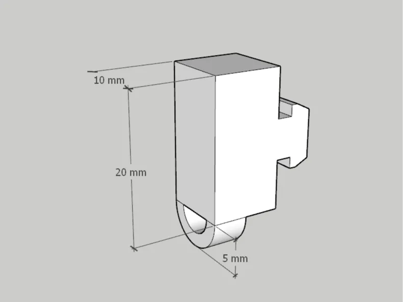 Ender 3 top rail hook