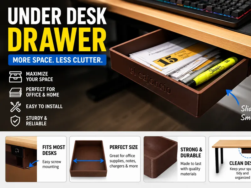KLab - Cajon mesa para escritorio elevable