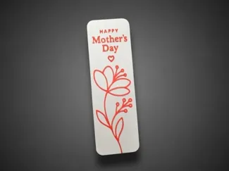NO AMS / AMS Mother's Day Bookmark 2 or 1 Color