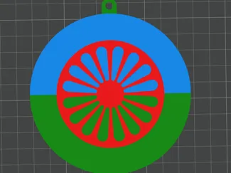 llavero bandera gitana
