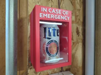 Novelty In Case of Emergency Beer Case - Improved!