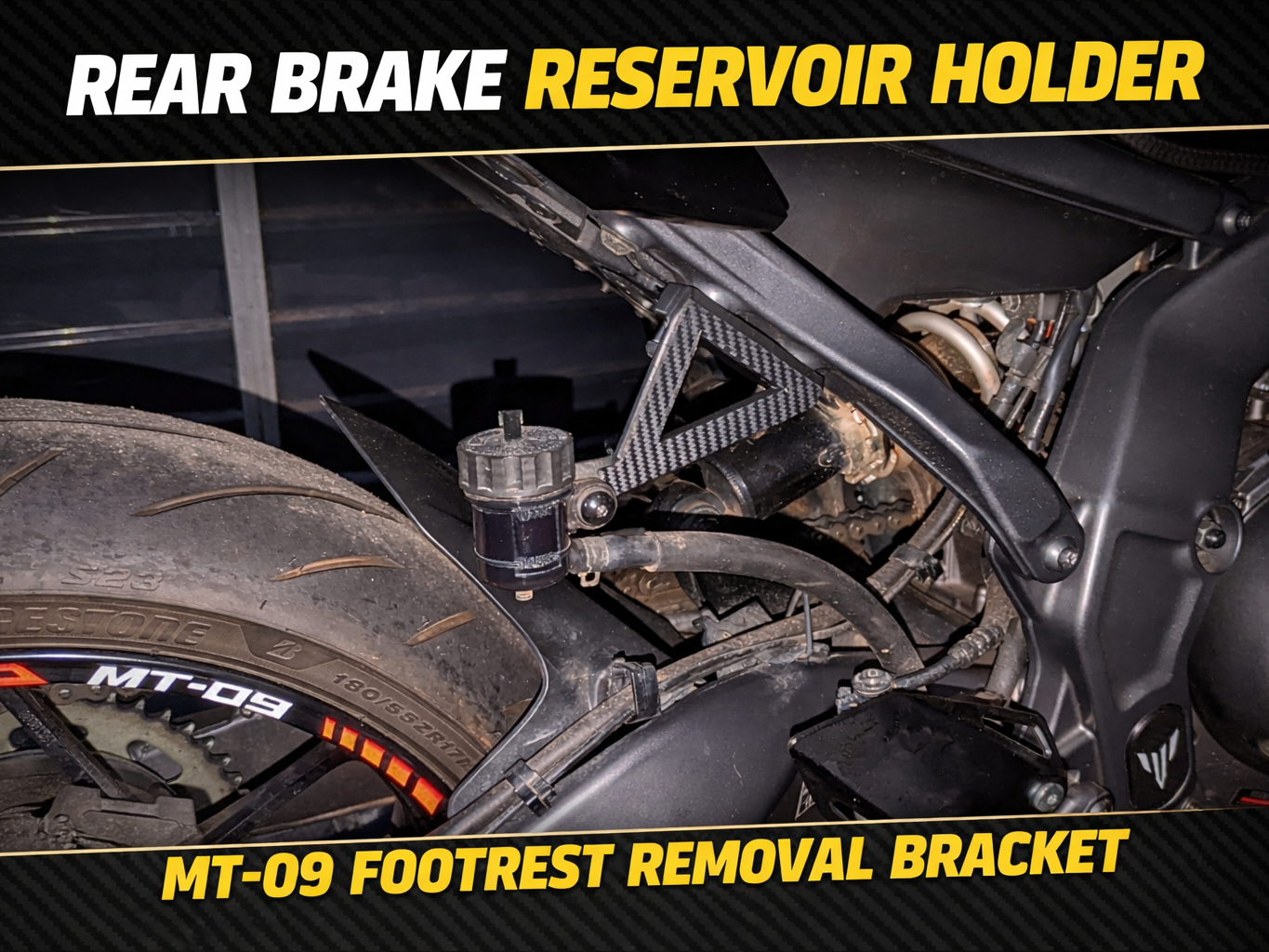 Support bocal huile de frein MT-09 2024