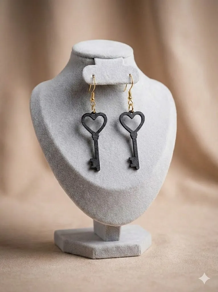 Pendiente llave Corazon view 2