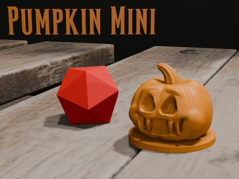 Pumpkin Golem Mini (FDM-Friendly Miniature!)