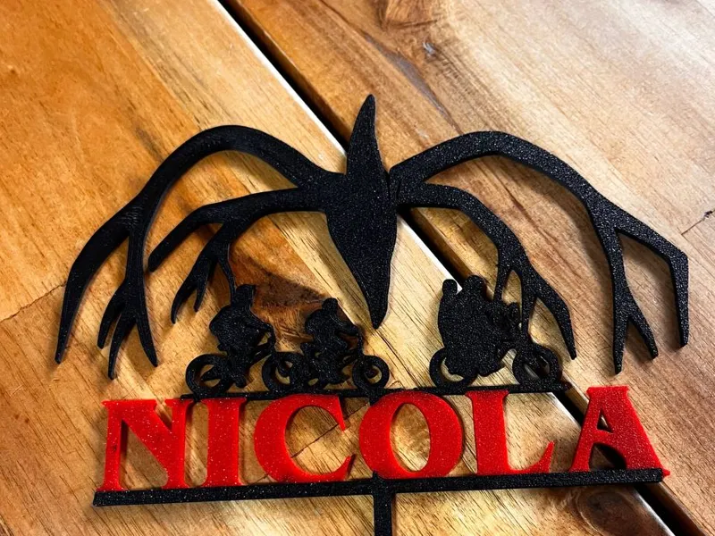 Cake Topper Stranger Things personalizzabile