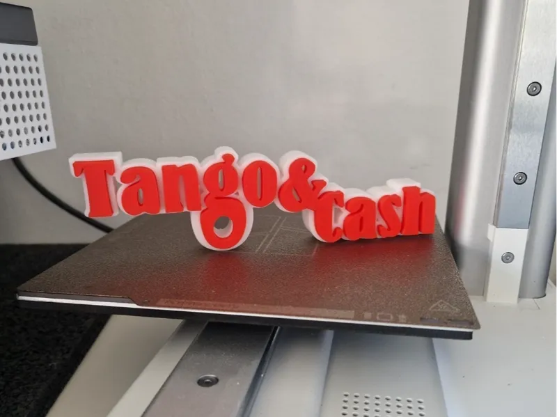 Tango & Cash 3D Schriftzug