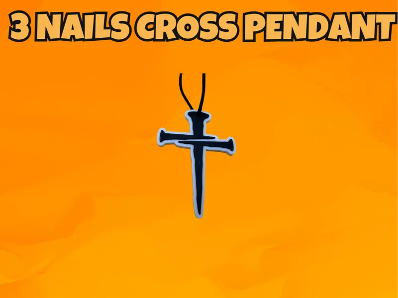 3 Nails Cross Pendant