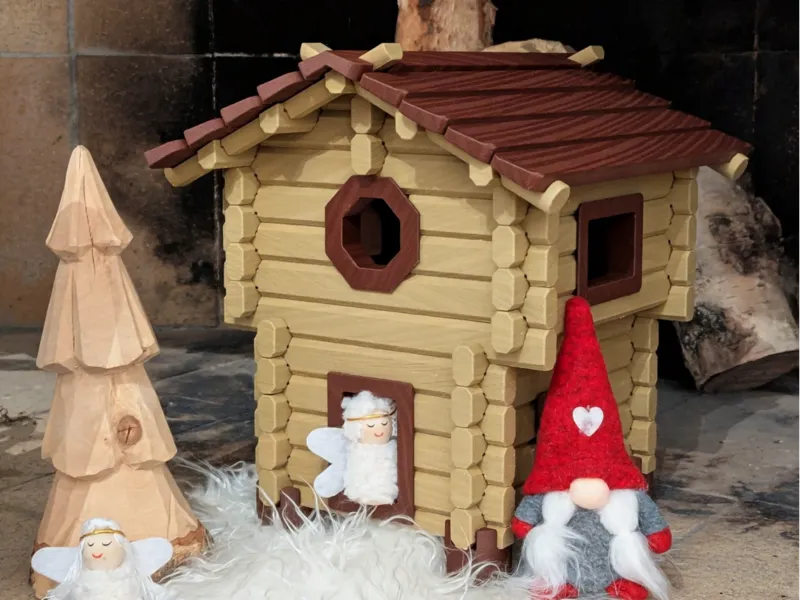 Nordic Christmas Gnome Cabin