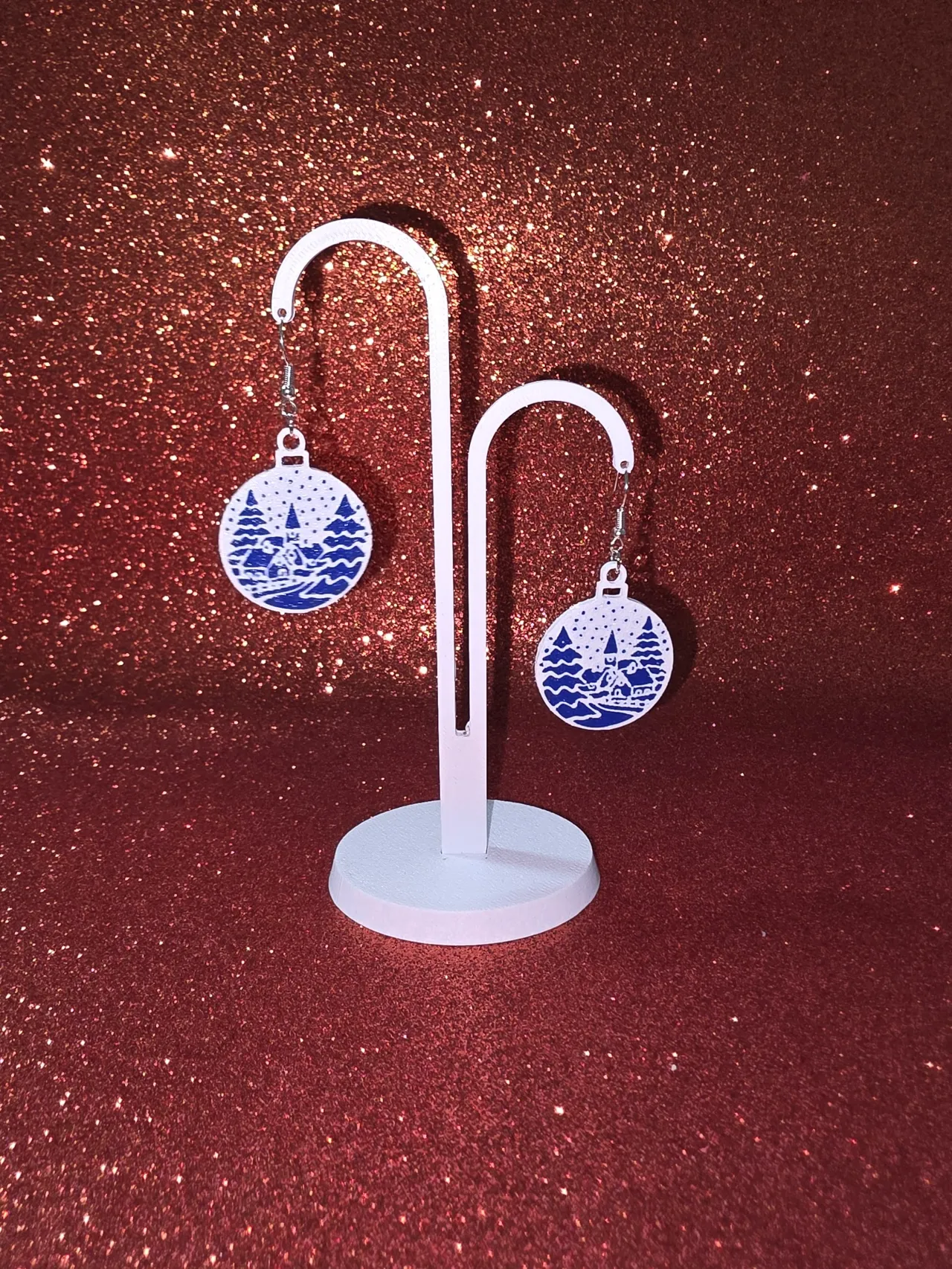 Santa Claus Village earrings view 3
