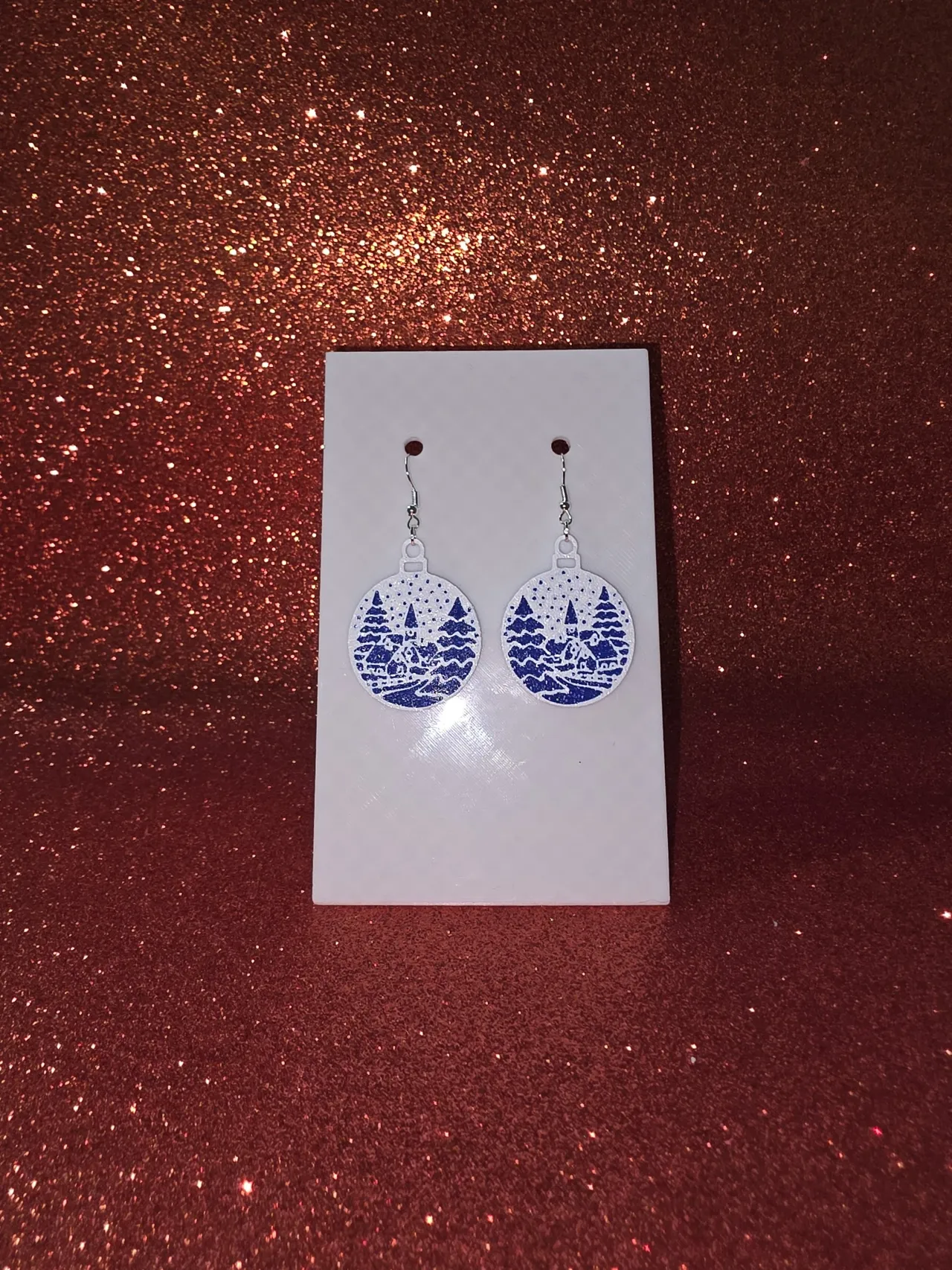 Santa Claus Village earrings view 2