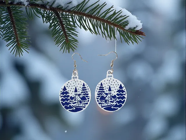 Santa Claus Village earrings