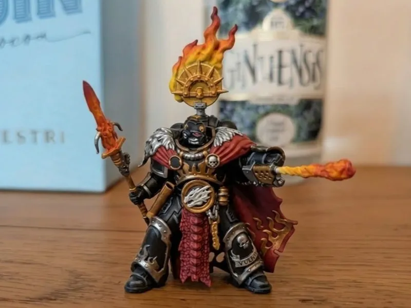Soldier blessed by fire