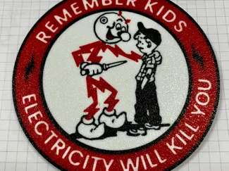 Remember Kids Electricity Will Kill You - Coaster