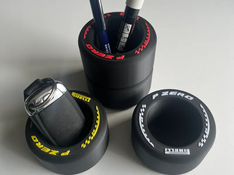 2026 F1 Tyre Pen Holder Racing Desk Organizer