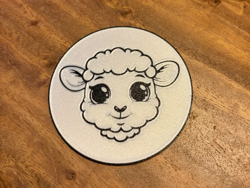 Cute sheep coaster