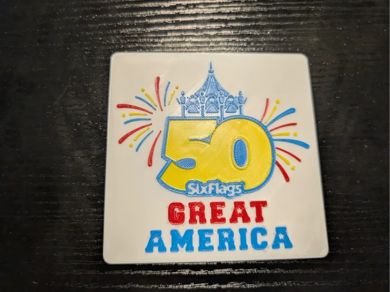 Six Flags Great America 50th Anniversary Logo