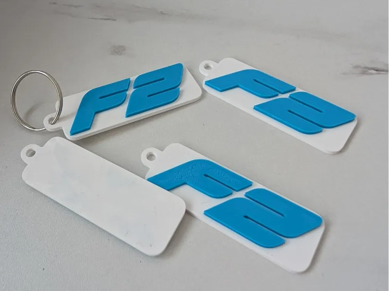 F2 logo keychain