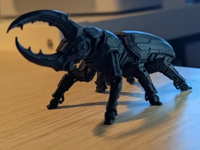 Highly Detailed Robot Hercules Beetle