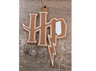 Harry Potter "HP" Gingerbread Christmas Ornament
