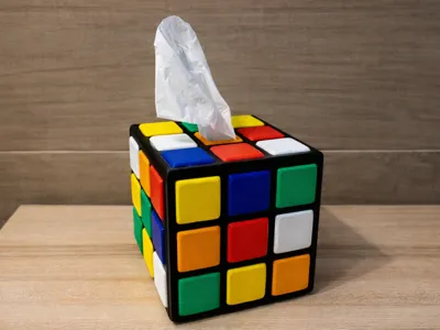 Rubik's cube towel holder - No AMS - Multi-part