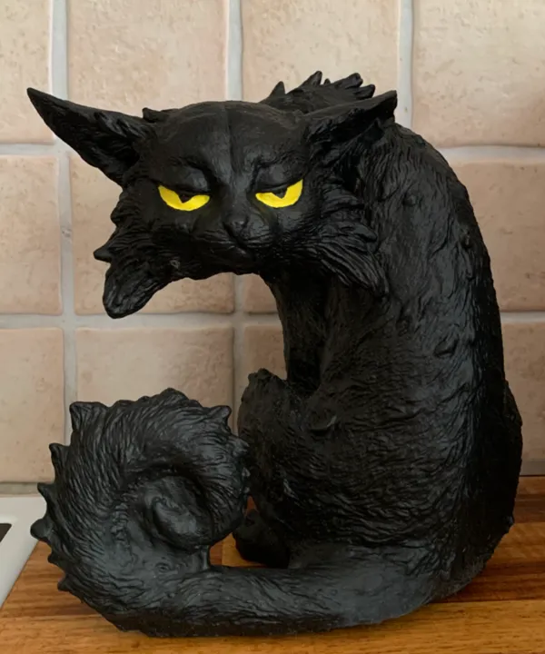 Chat effrayant pour jardin