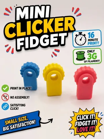 Objeto manipulable: MINI CLICKER FIDGET — vista de referencia 2