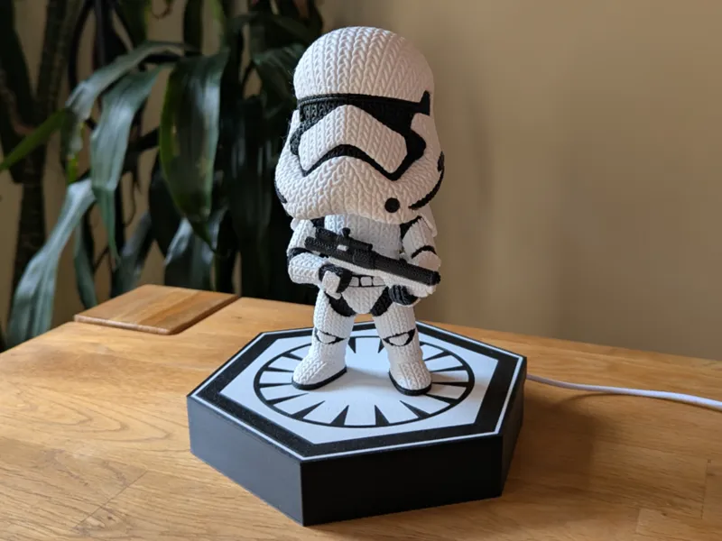 First Order Base for Knitted Stormtrooper Figure