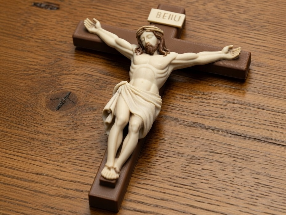 Classical Jesus Christ on Cross Crucifix Figure