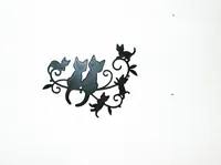 Famille de chats en décoration murale — photo 2