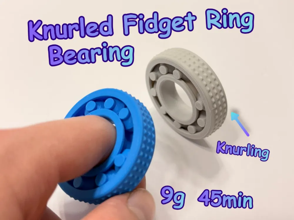 Knurled Fidget Ring Bearing - Free 3D Print Model - MakerWorld