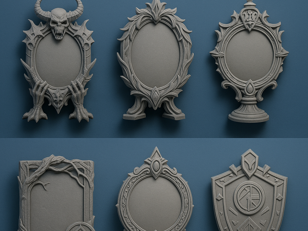 Fantasy Mirror Frames and Shields Pack