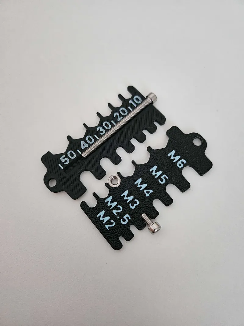 Metric Screw Keychain