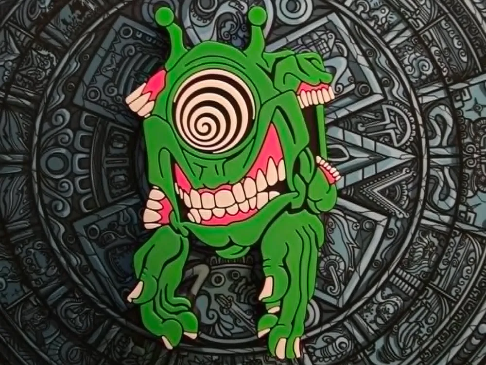 Green Subtronics Cyclops Pendant - Free 3D Print Model - MakerWorld