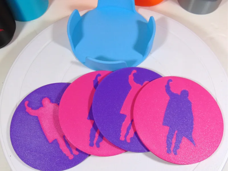 Breakfast Club Bender Coaster Set 100mm & Holder