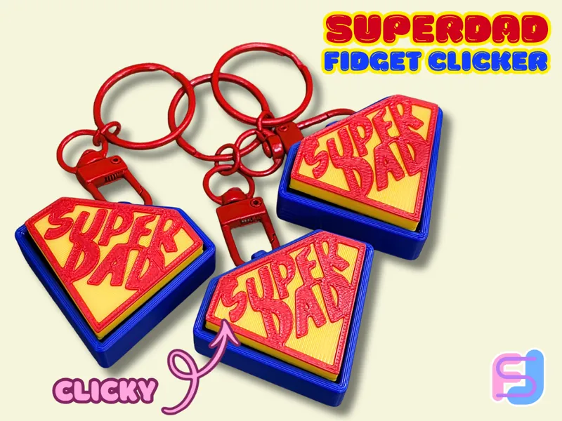 Super Dad Fidget Clicker - Father's Day - Superman