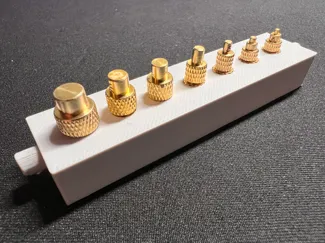 Dremel work station heat set insert storage