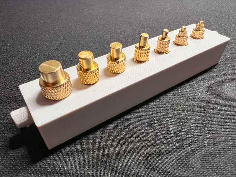 Dremel work station heat set insert storage