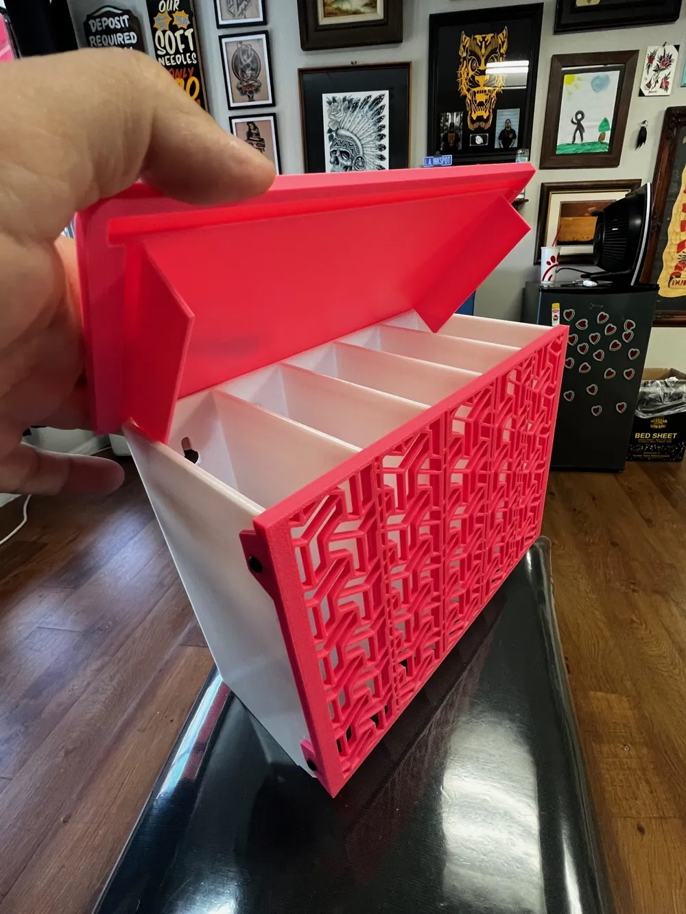 Tattoo Needle Cartridge Rack with Lid/ Shelf - Free 3D Print Model ...