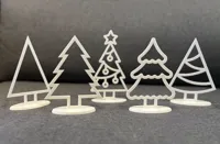 Silhouettes de sapin de Noël à poser — photo 1