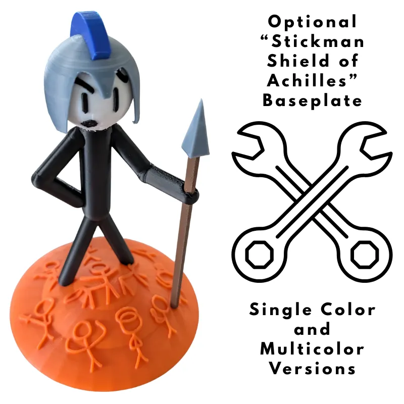 Build Your Own Stickman Greek Warrior Starter Pack view 4