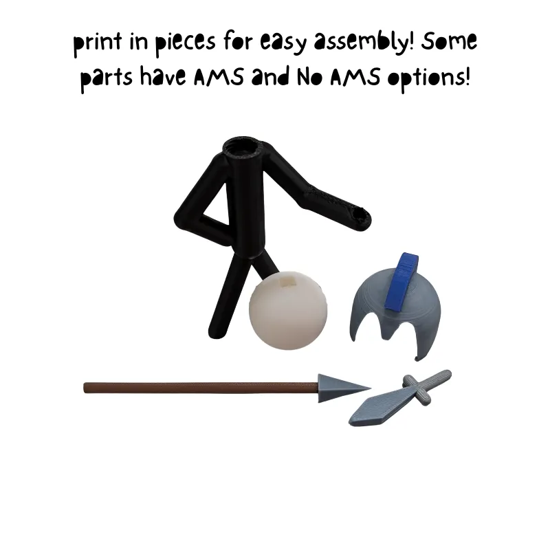 Build Your Own Stickman Greek Warrior Starter Pack view 2