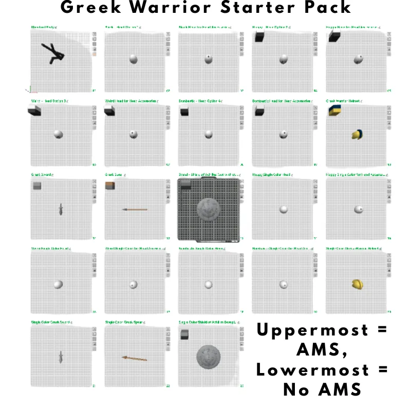 Build Your Own Stickman Greek Warrior Starter Pack view 3
