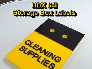 HDX 64l Storage Box Labels